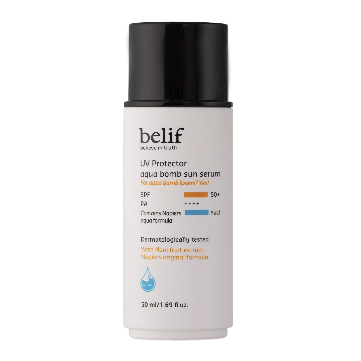 Belif - UV Protector Aqua Bomb Sun Serum SPF50+ PA++++ - Feuchtigkeitsspendende Sonnenschutzcreme - 50ml