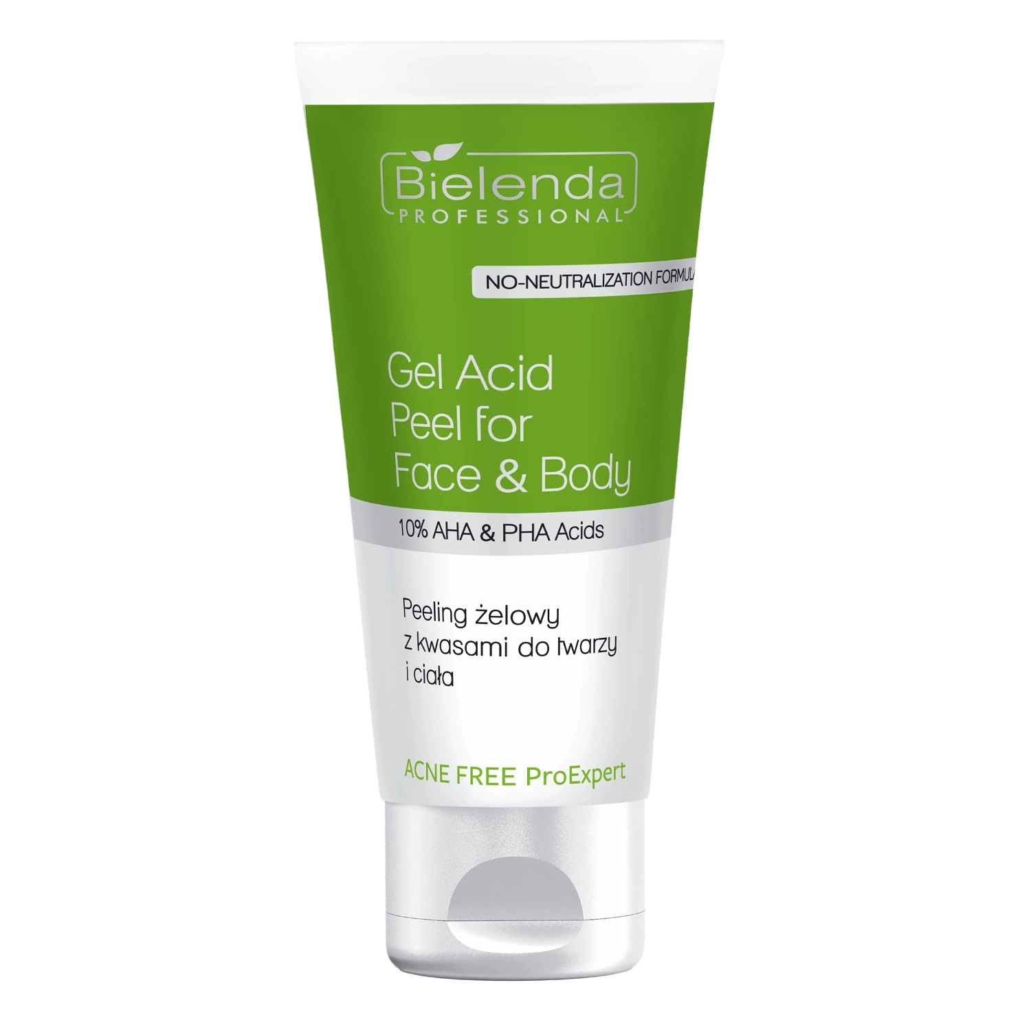 Bielenda Professional - Acne Free ProExpert - Gel Peeling für Gesicht und Körper mit Säuren - 150ml