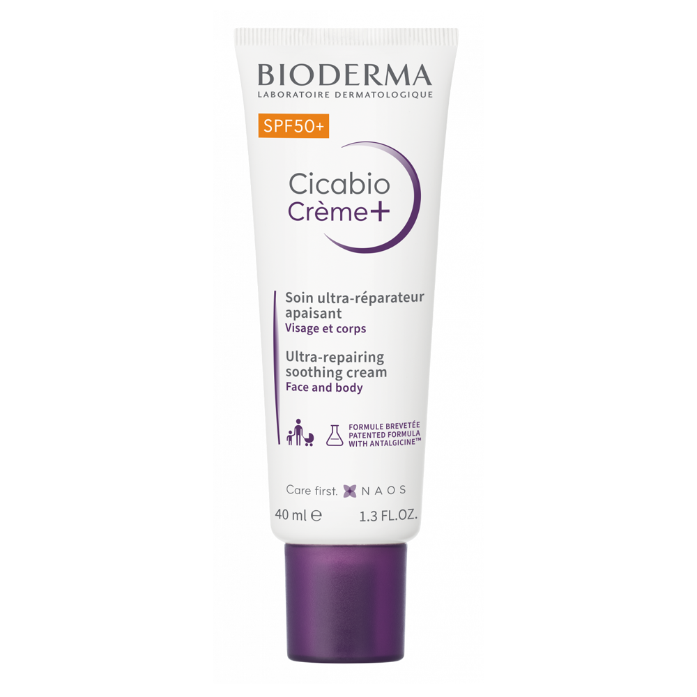 Bioderma - Cicabio Crème+ SPF50+ - Repair Creme zur Vorbeugung von Verfärbungen - 40ml