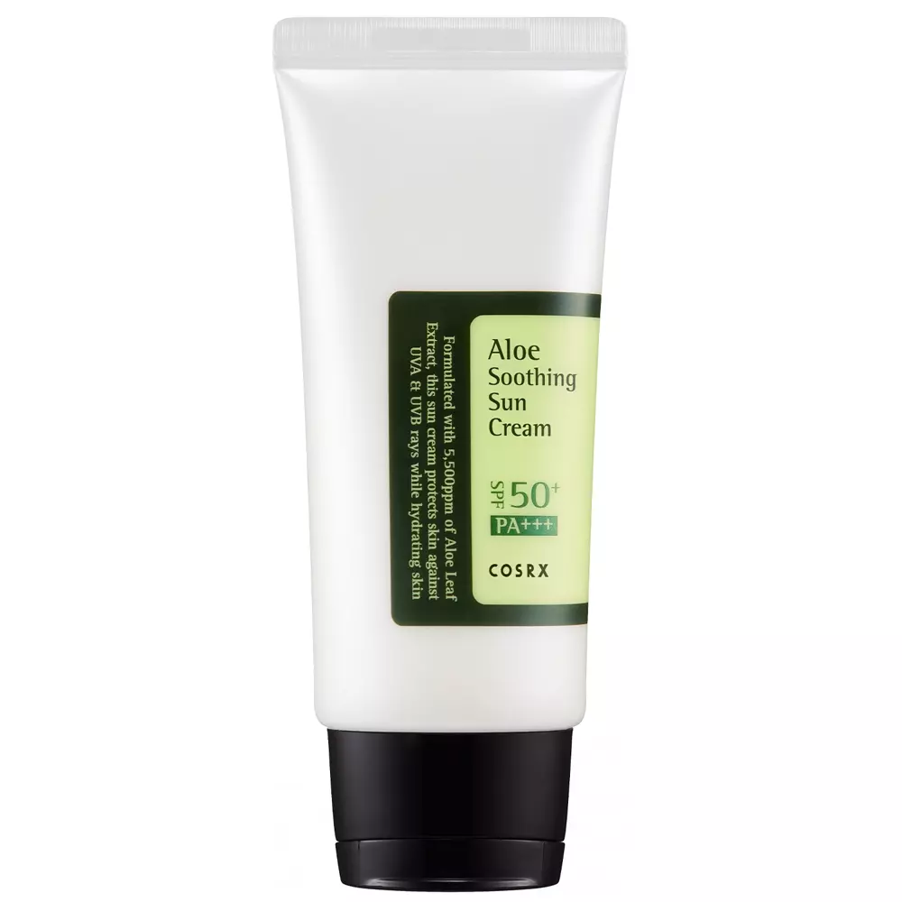 COSRX - Aloe Soothing Sun Cream SPF50+/PA+++ - Feuchtigkeitsspendende Sonnenschutzcreme - 50ml