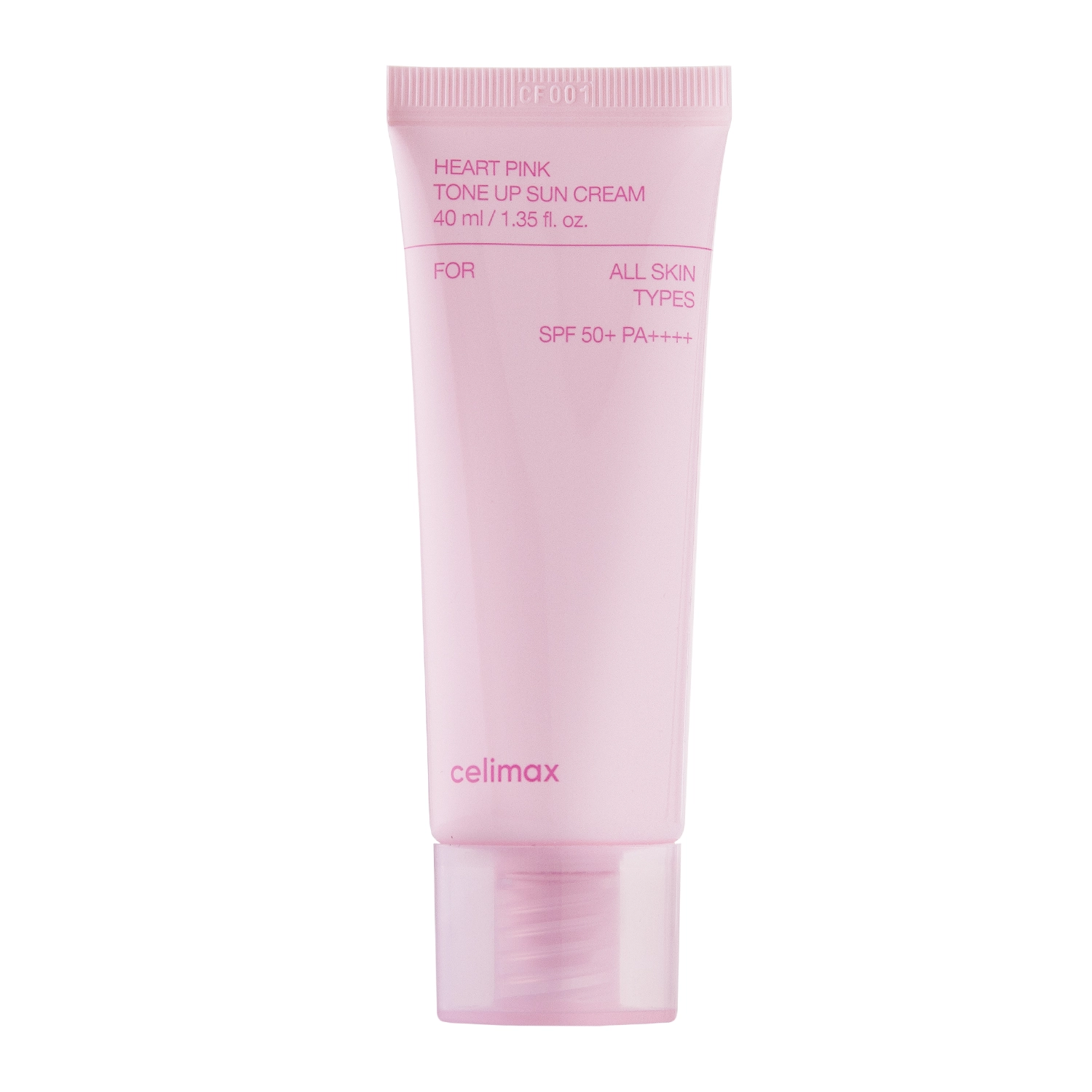 Celimax - Heart Pink Tone Up Sun Cream SPF 50+ PA++++ - Feuchtigkeitsspendende Filtercreme - 40ml