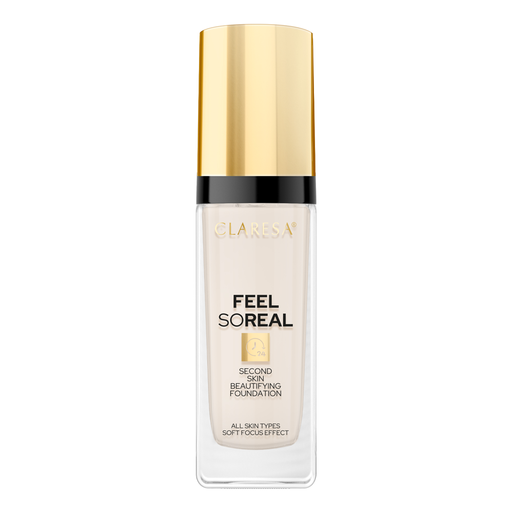 Claresa - Feel So Real - Verschönernde Second Skin Foundation - 01 Fair - 30ml