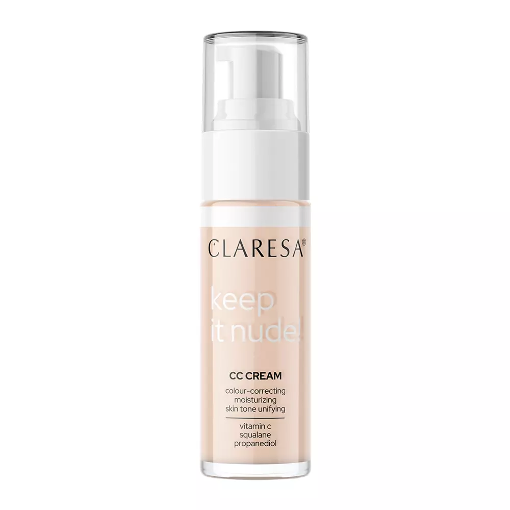 Claresa - Keep It Nude! - Feuchtigkeitsspendende Foundation zum Ausgleichen des Hauttons - 101 Light - 30ml