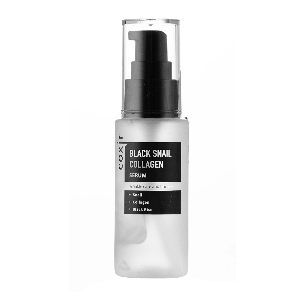 Coxir - Black Snail Collagen Serum - Anti-Falten Gesichtsserum mit Schneckenschleim - 50ml