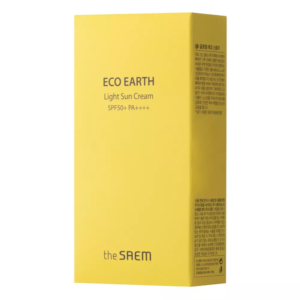 Die Saem - Eco Earth Light Sun Cream - SPF50+/PA++++ - Leichte Filtercreme - 50g