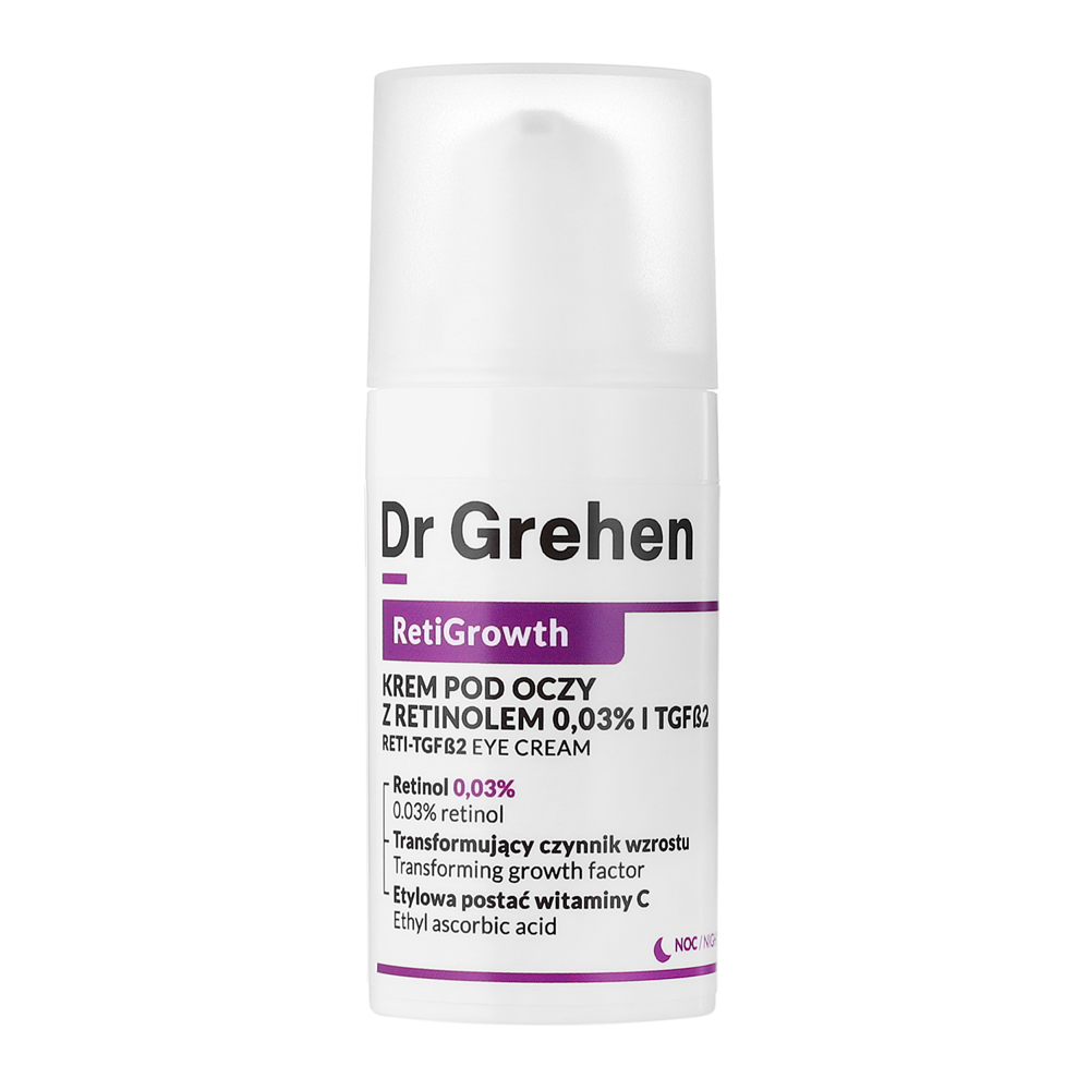 Dr Grehen - RetiGrowth - Reti-TGF Eye Cream - Augencreme mit Retinol 0,03% und Wachstumsfaktor - 15ml