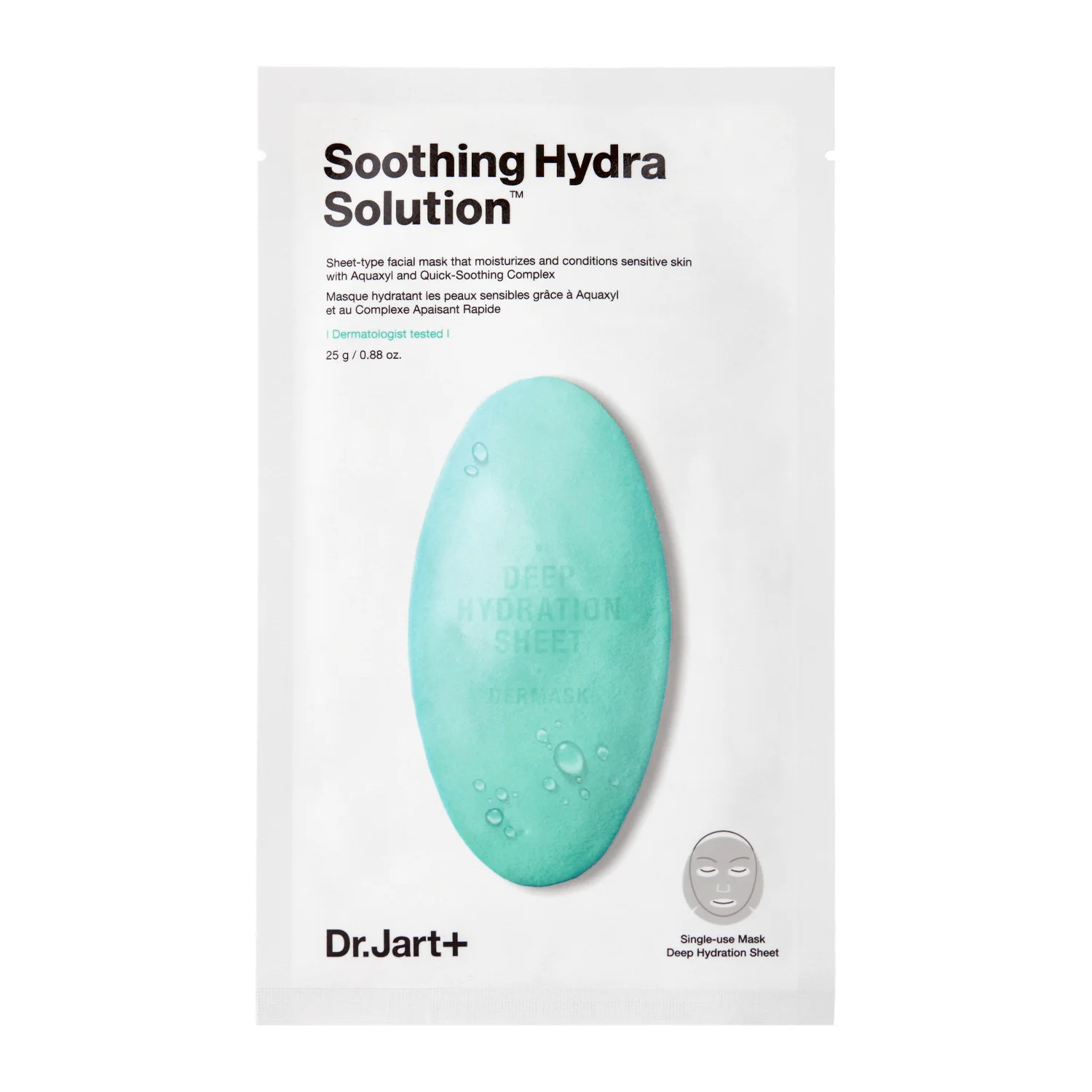 Dr.Jart+ - Dermask Soothing Hydra Solution - Feuchtigkeitsspendende und lindernde Maske- 25g