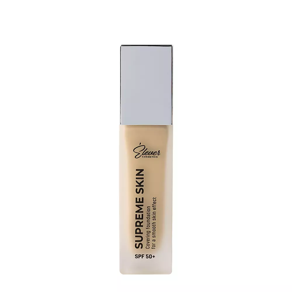 Elever Cosmetics - Supreme Skin SPF50+ - Leichte Foundation mit Filter - Beige - 30ml  