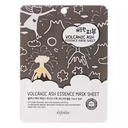 Esfolio - Pure Skin Volcanic Ash Essence Mask Sheet - Porenreinigende Tuchmaske - 25ml