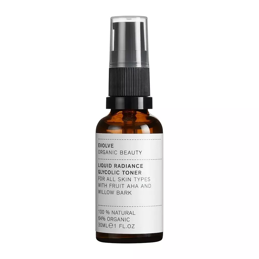 Evolve Organic Beauty - Liquid Radiance Glycolic Toner - Regulierendes Gesichtswasser für empfindliche Haut - 30ml