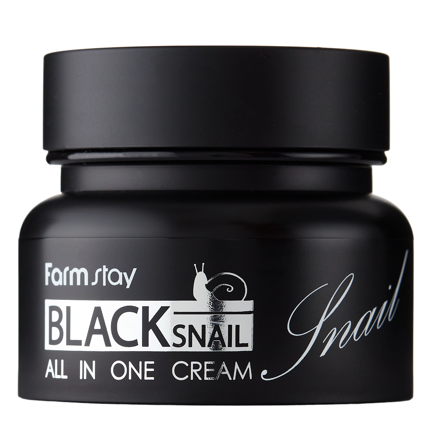 Farmstay - Black Snail All-In-One Cream - Revitalisierende Gesichts- und Dekolletécreme mit afrikanischem Schneckenschleimfiltrat - 100ml