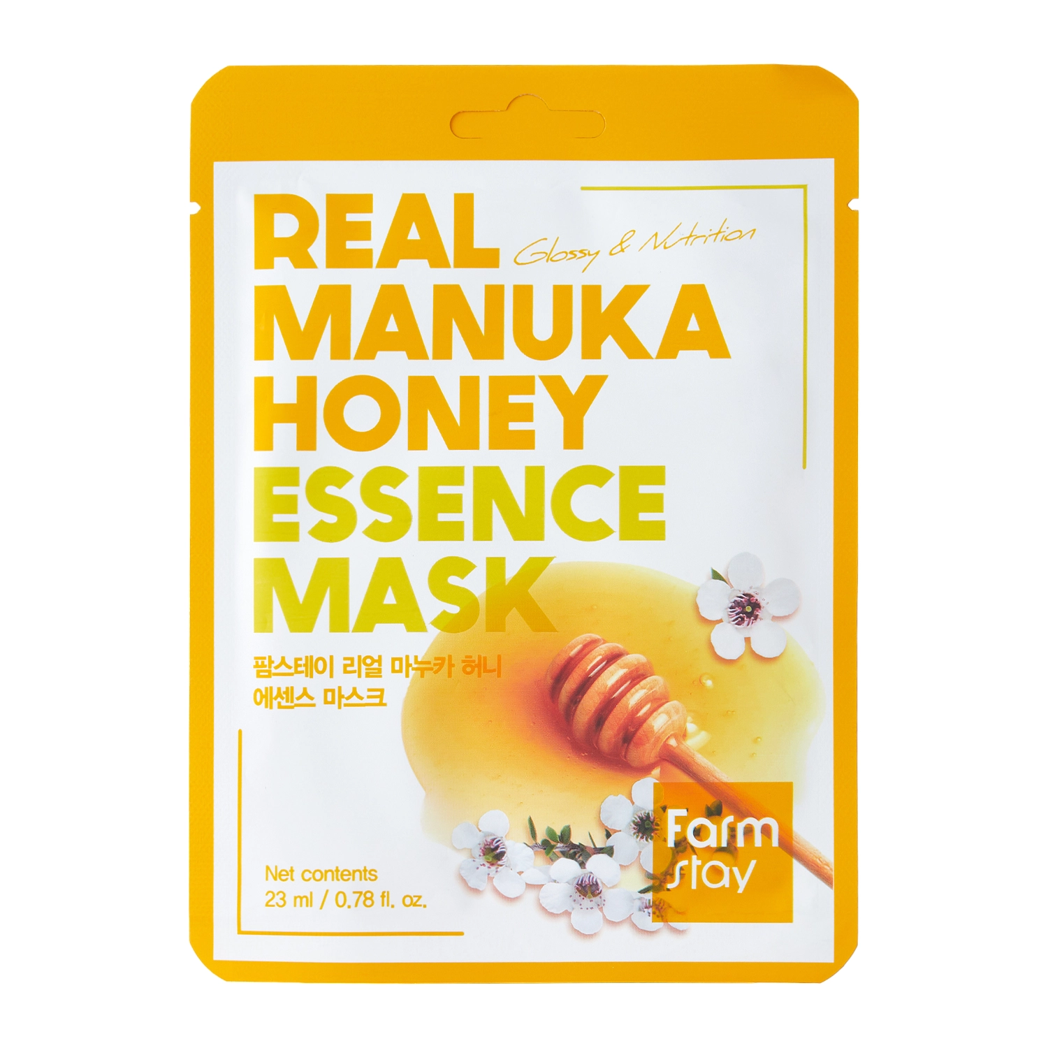 Farmstay - Real Manuka Honey Essence Mask - Nährende Tuchmaske mit Manuka Honig - 23ml/1pcs