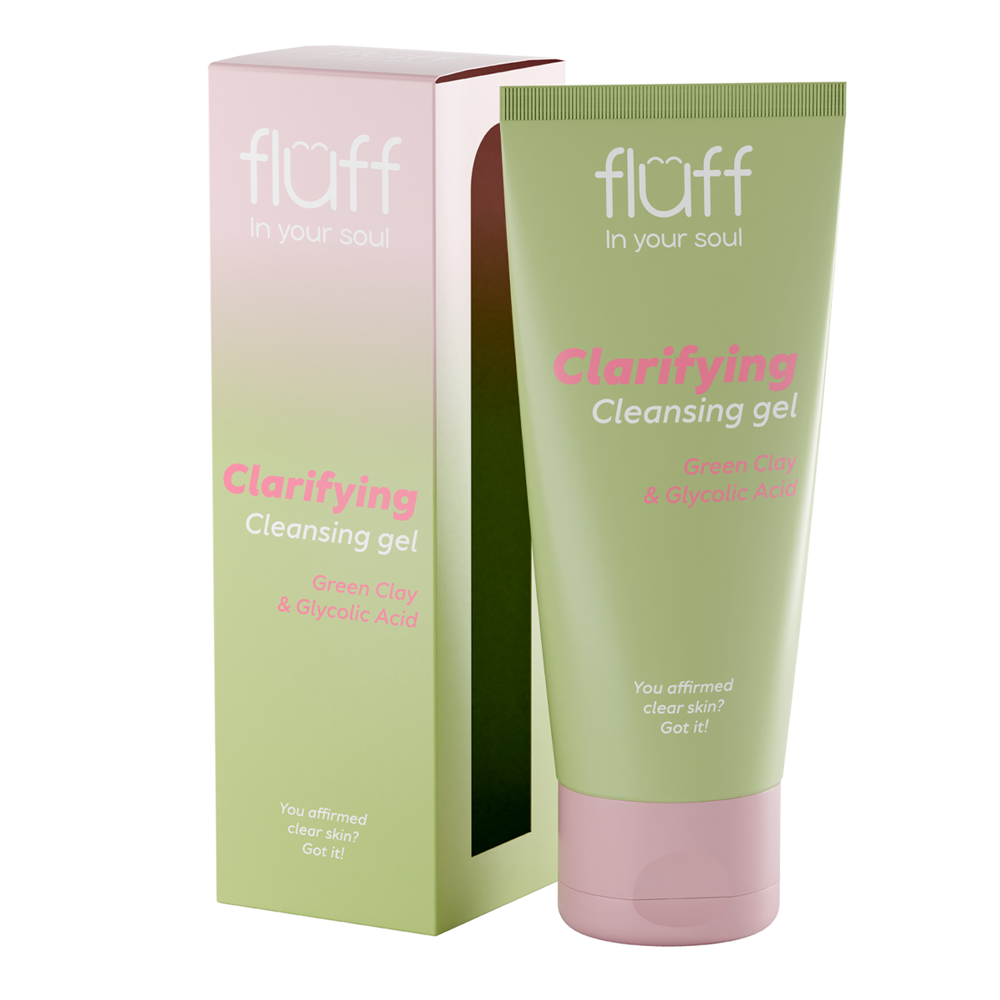 Fluff - Gesichtsreinigungsgel mit grüner Tonerde und Glykolsäure - 100ml