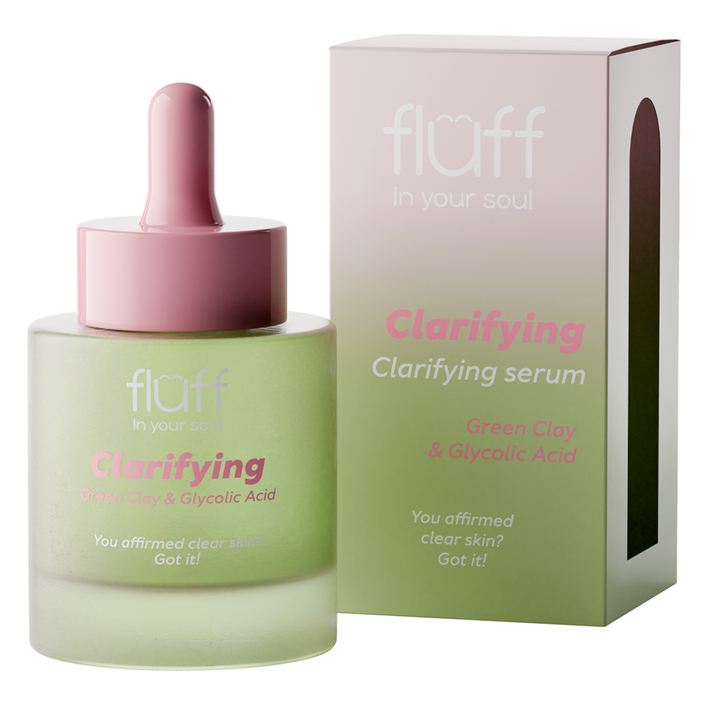 Fluff - Reinigendes Serum mit grüner Tonerde und Glykolsäure - 30ml