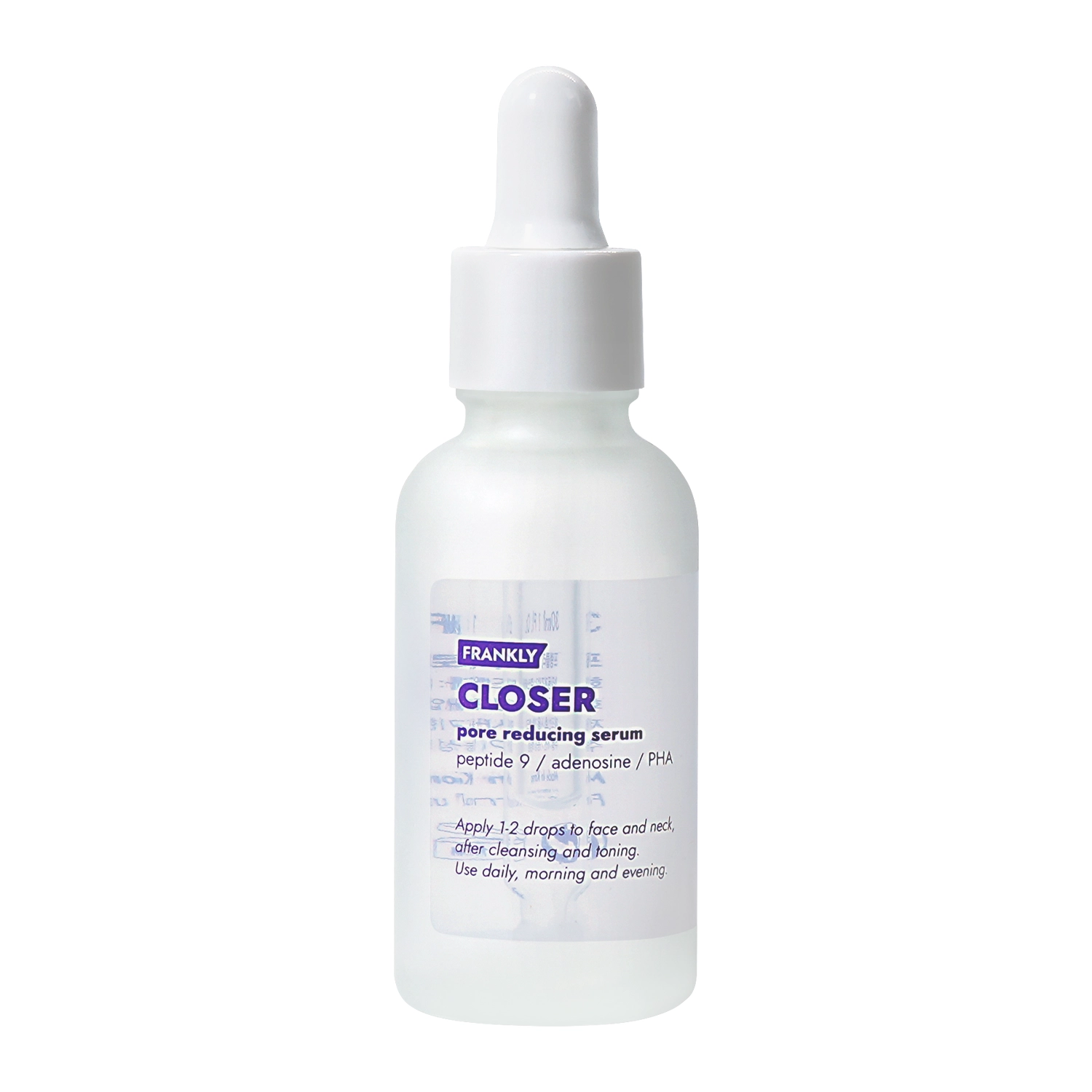 Frankly - Closer Pore Reducing Serum - Peptid-Serum zur Verringerung der Sichtbarkeit von Poren - 30ml