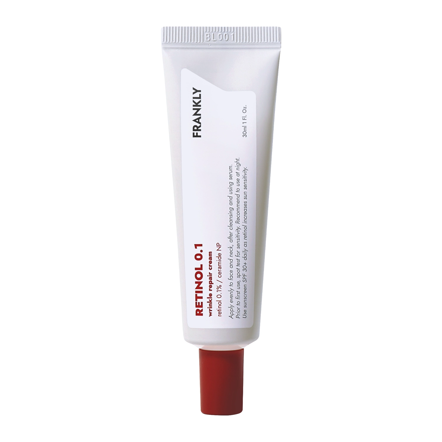 Frankly - Retinol 0.1% Creme - Anti-Falten-Creme mit Retinol 0.1% - 30ml