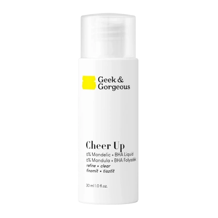 Geek & Gorgeous - Cheer Up - Mittleres Peeling für Misch- und Aknehaut mit 6 % Mandelsäuren und BHA - 30ml