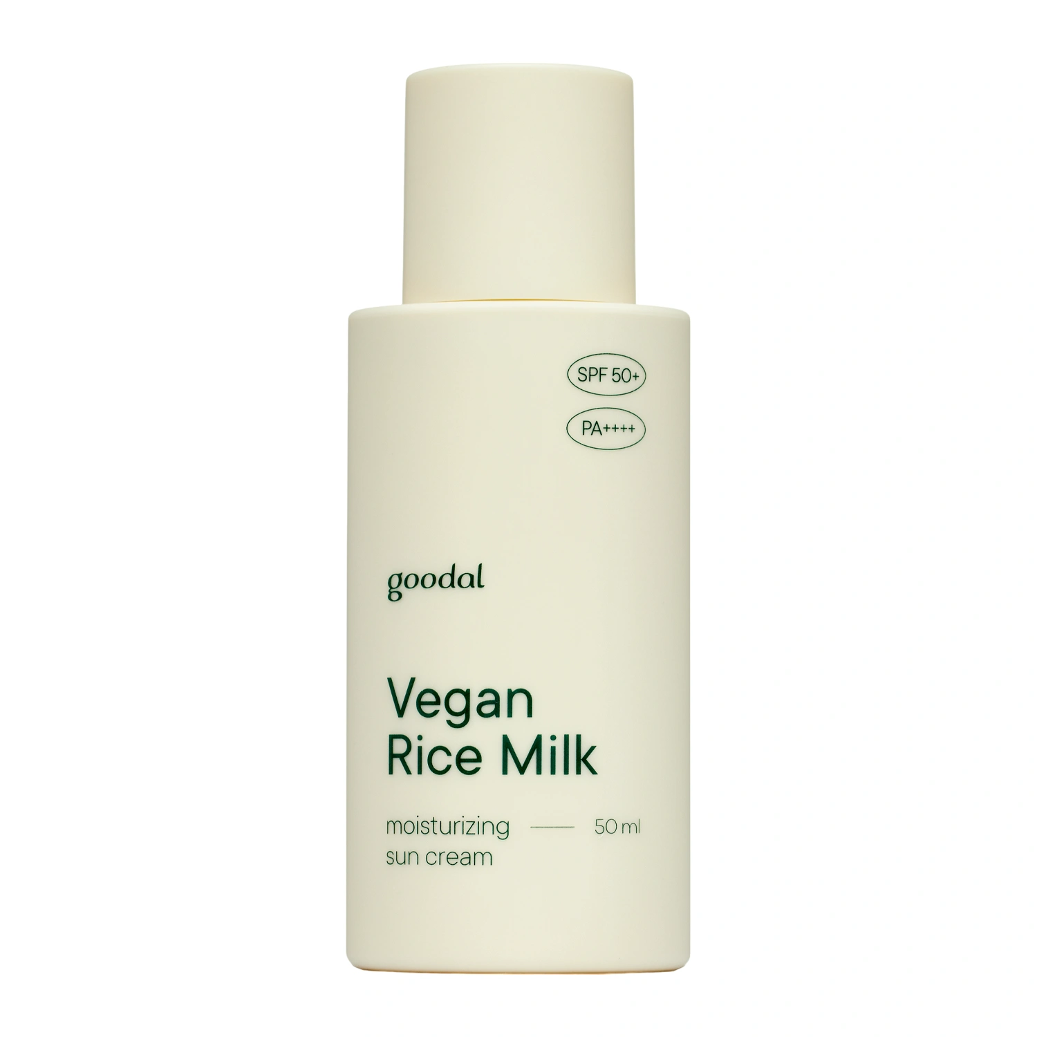 Goodal -  Vegan Rice Milk Moisturizing Sun Cream SPF50+/PA++++ - Vegane Feuchtigkeitsspendende Sonnencreme mit Filter - 50ml