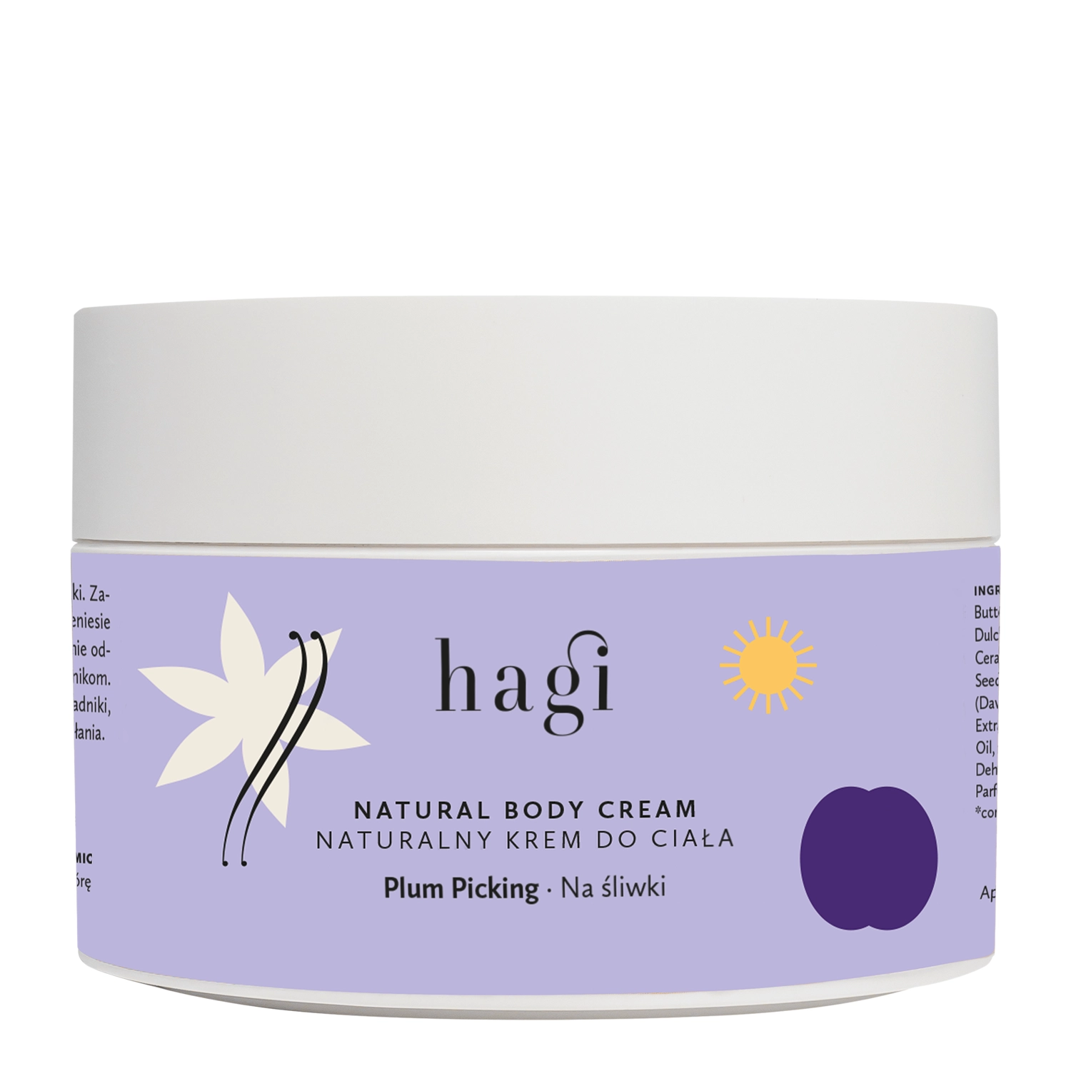 Hagi - Natürliche Körpercreme - Auf Pflaume - 200ml