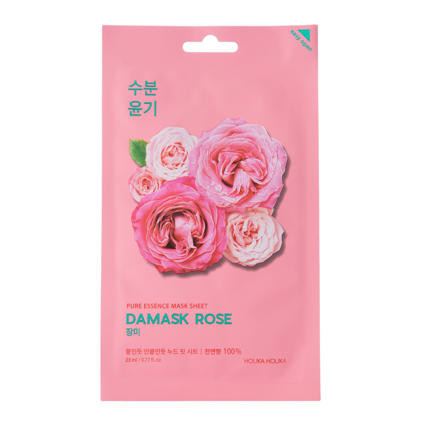 Holika Holika - Pure Essence Mask Sheet - Rose - Damaszener Rosenextrakt Tuchmaske - 23ml