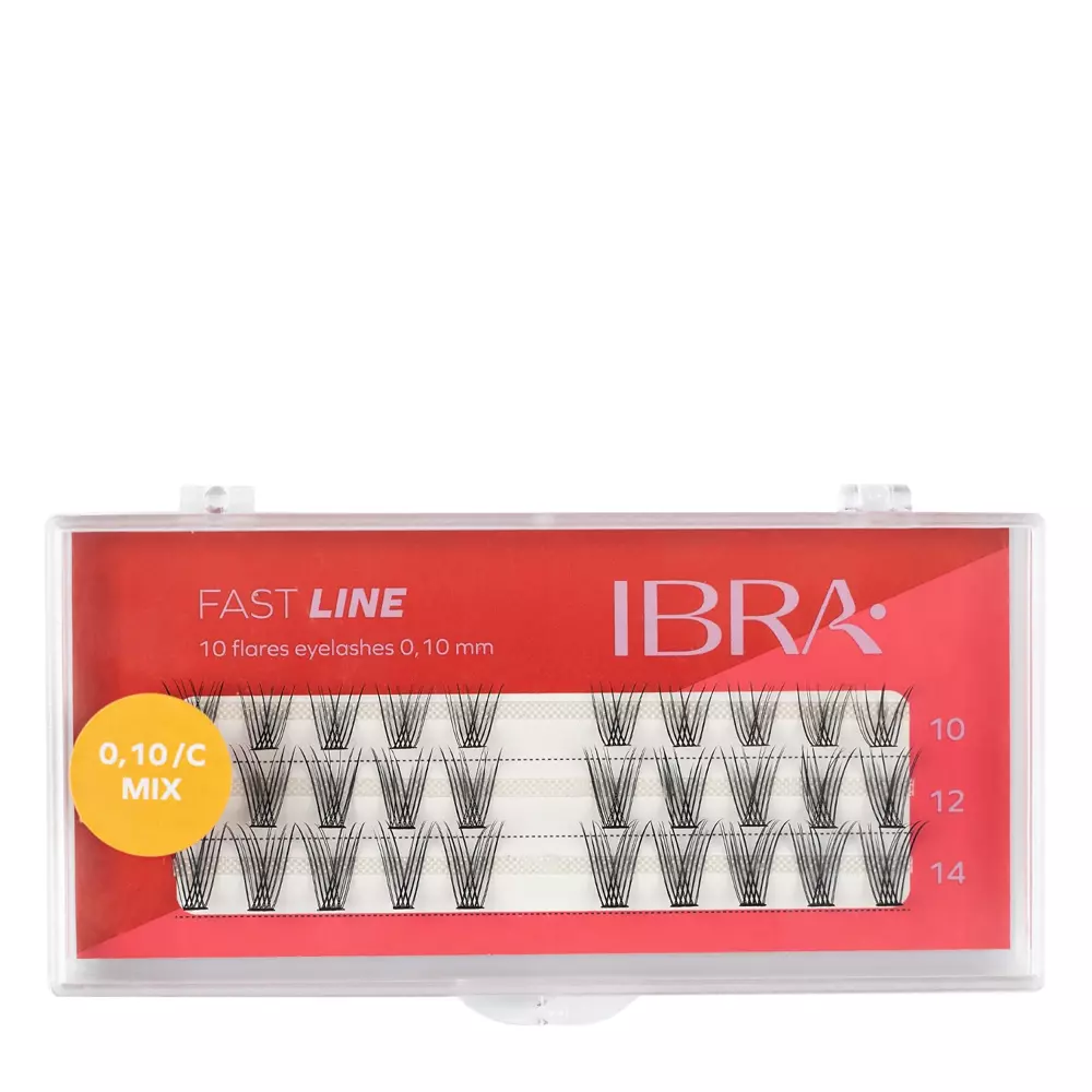 Ibra Makeup - Fast Line Wimpernbüschel C 0,10 - MIX