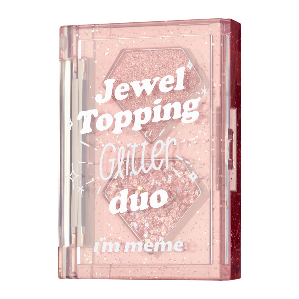 I'm Meme - Jewel Topping Glitter Duo - Glitzerschatten-Palette - 01 Rose Jewel - 3g