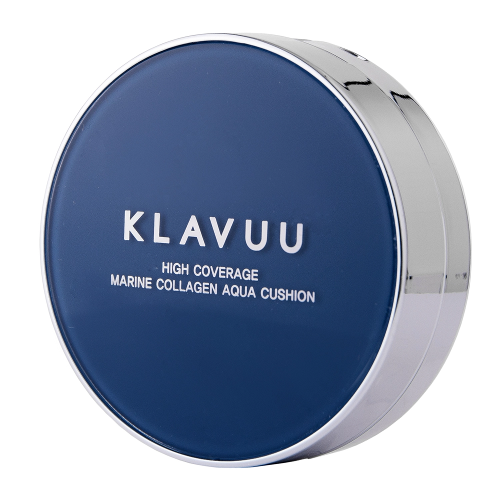 Klavuu - Blue Pearlsation High Coverage Marine Collagen Aqua Cushion - Abdeckende Foundation in einem Kissen - 23 Medium Beige - 12g