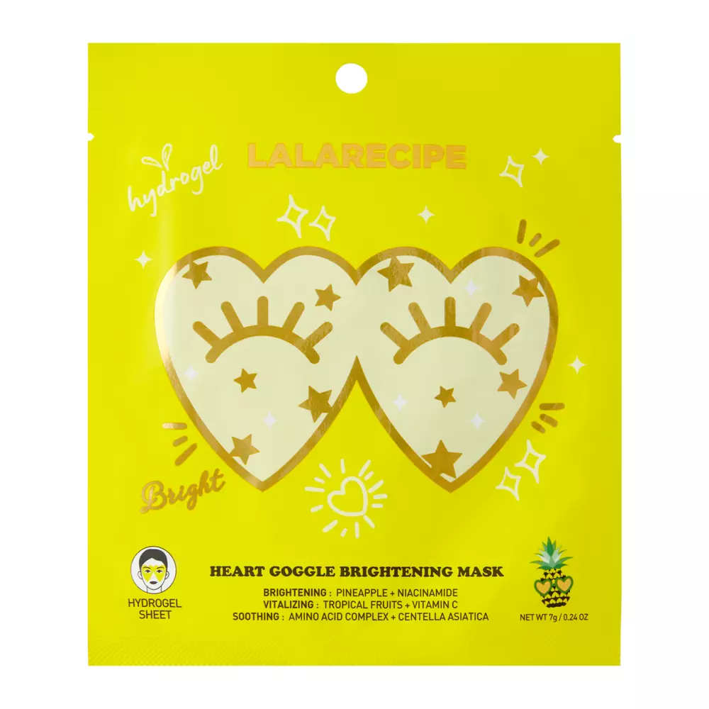 LalaRecipe - Heart Goggle Brightening Mask - Aufhellende Augenmaske - 7g