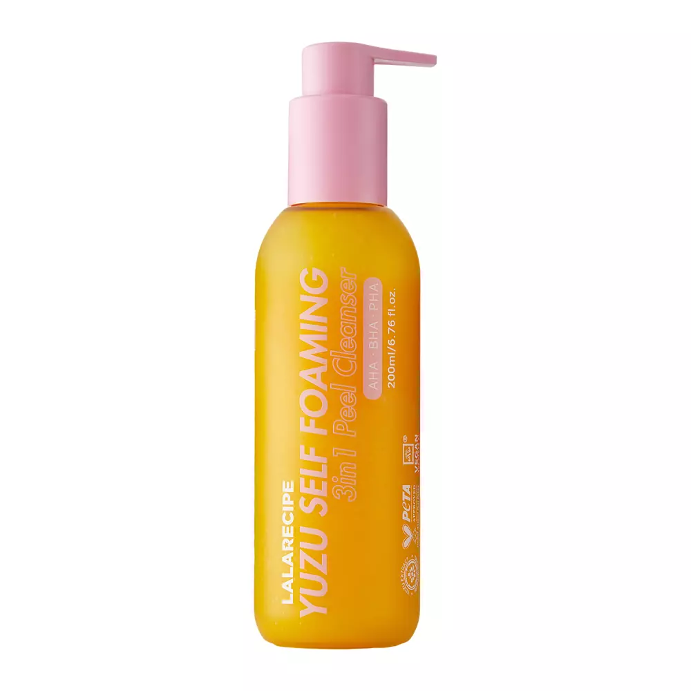 LalaRecipe - Yuzu Self Foaming 3in1 Cleanser - Reinigender Gesichtsschaum mit Yuzu-Extrakt - 200ml