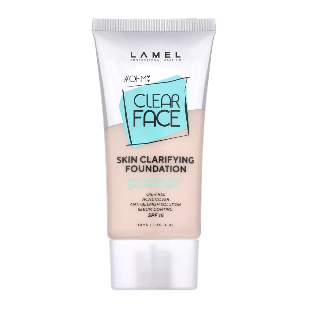 Lamel - OhMy Clear Face Foundation SPF15 - Foundation für das Gesicht - 401 - 40ml