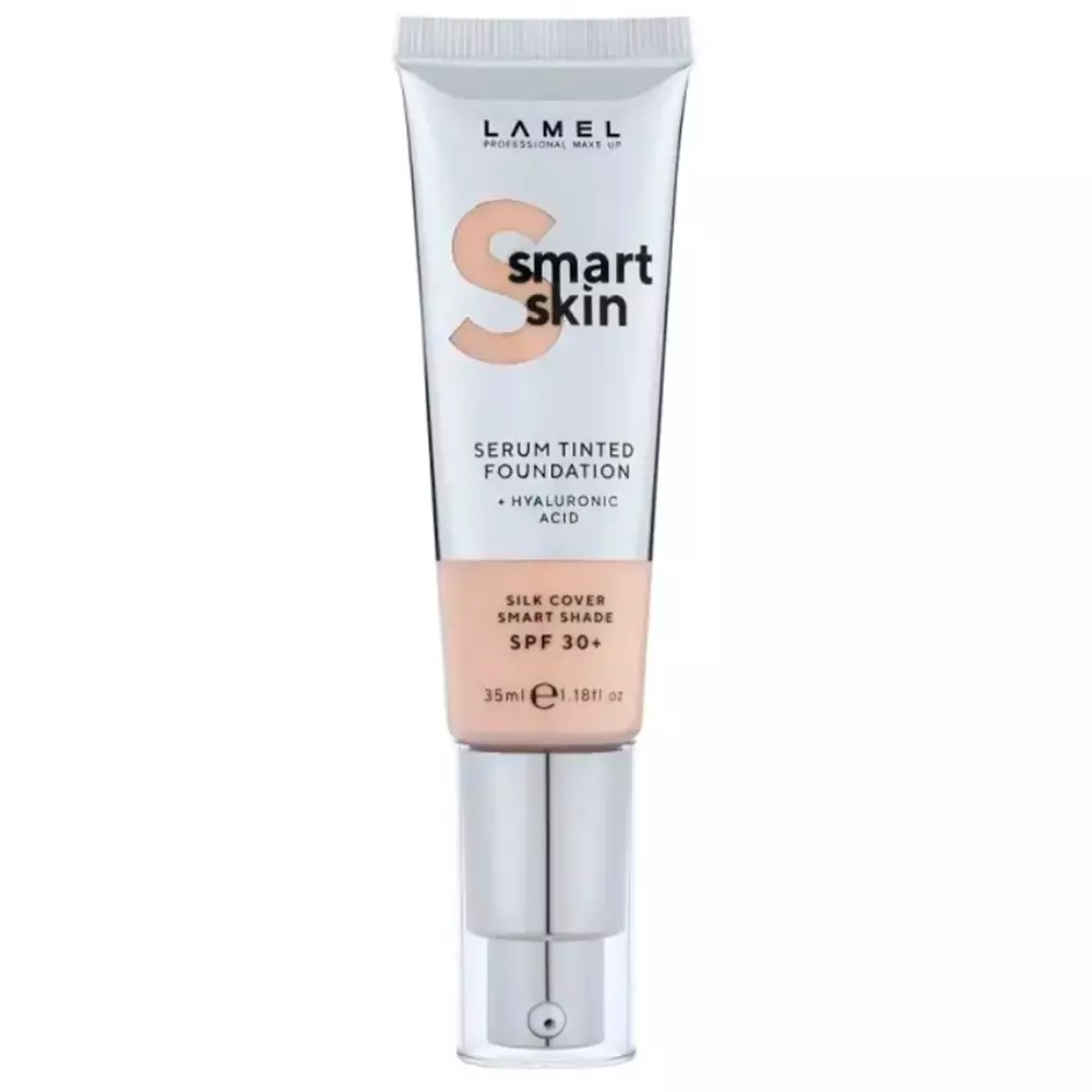 Lamel - Smart Skin Serum Tinted Foundation SPF30+ - Feuchtigkeitsspendende Foundation für das Gesicht - 404 - 35ml