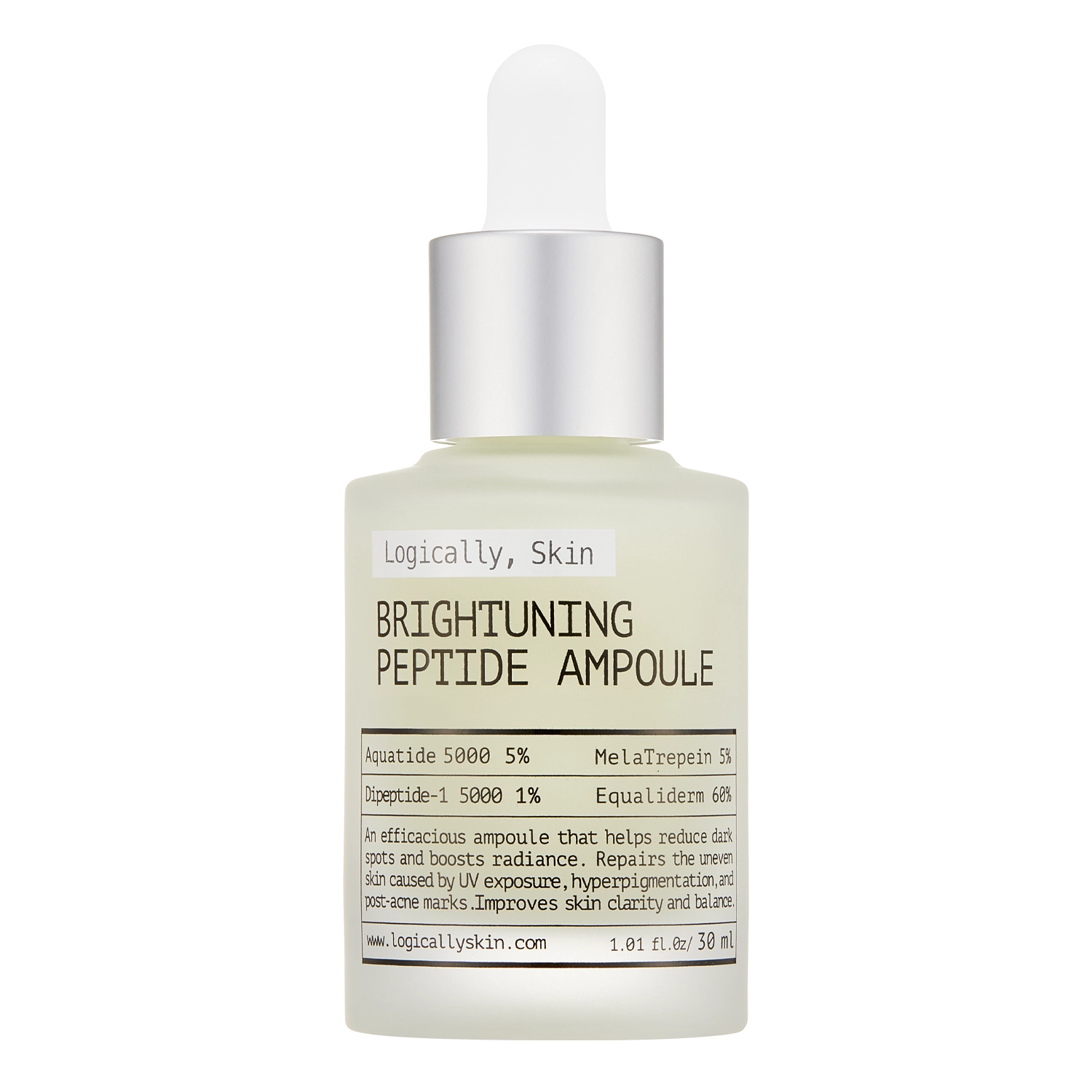 Logically, Skin - Brightuning Peptide Ampoule - Aufhellende Gesichtsampulle mit Peptiden - 30g