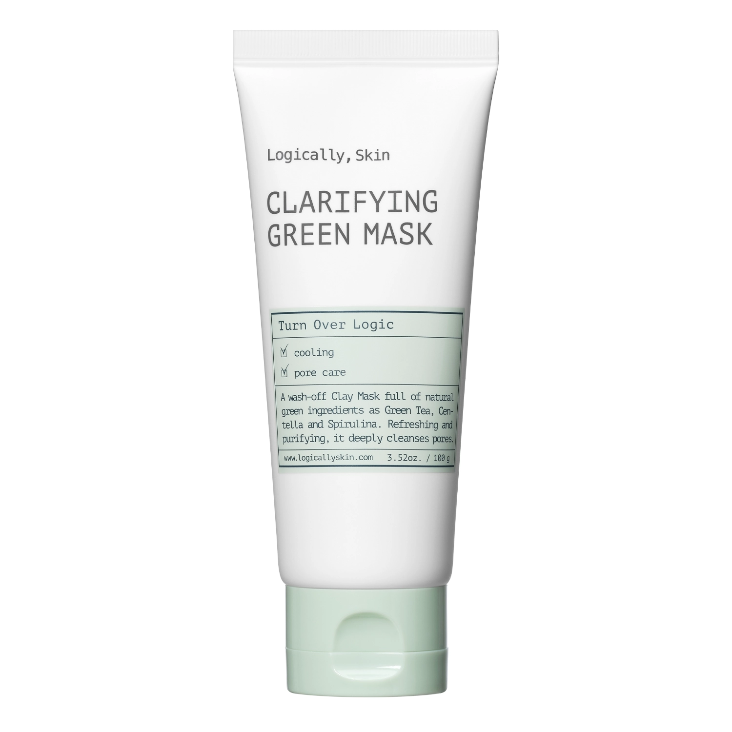 Logically, Skin - Clarifying Green Mask - Reinigende Tonerde Gesichtsmaske - 100g