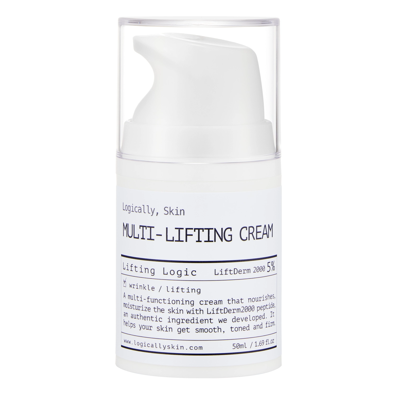 Logically, Skin - Multi-Lifting Cream - Feuchtigkeitsspendende Gesichtscreme mit Peptiden - 50ml