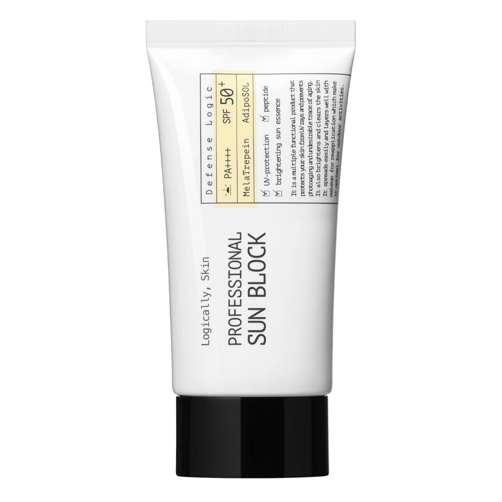 Logically, Skin - Professional Sun Block SPF50+ PA++++ - Lindernde Gesichtscreme mit Filter - 70g