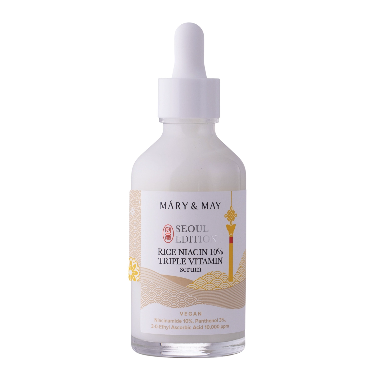 Mary&May - Rice Niacin 10% Triple Vitamin Serum - Dreifach-Vitamin-Serum mit Niacinamid - 80ml