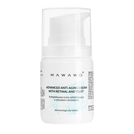 Mawawo - Advanced Anti-Aging Cream with Retinal and Yeast - Umfassende Anti-Aging-Creme mit Retinal und Hefe - 50ml