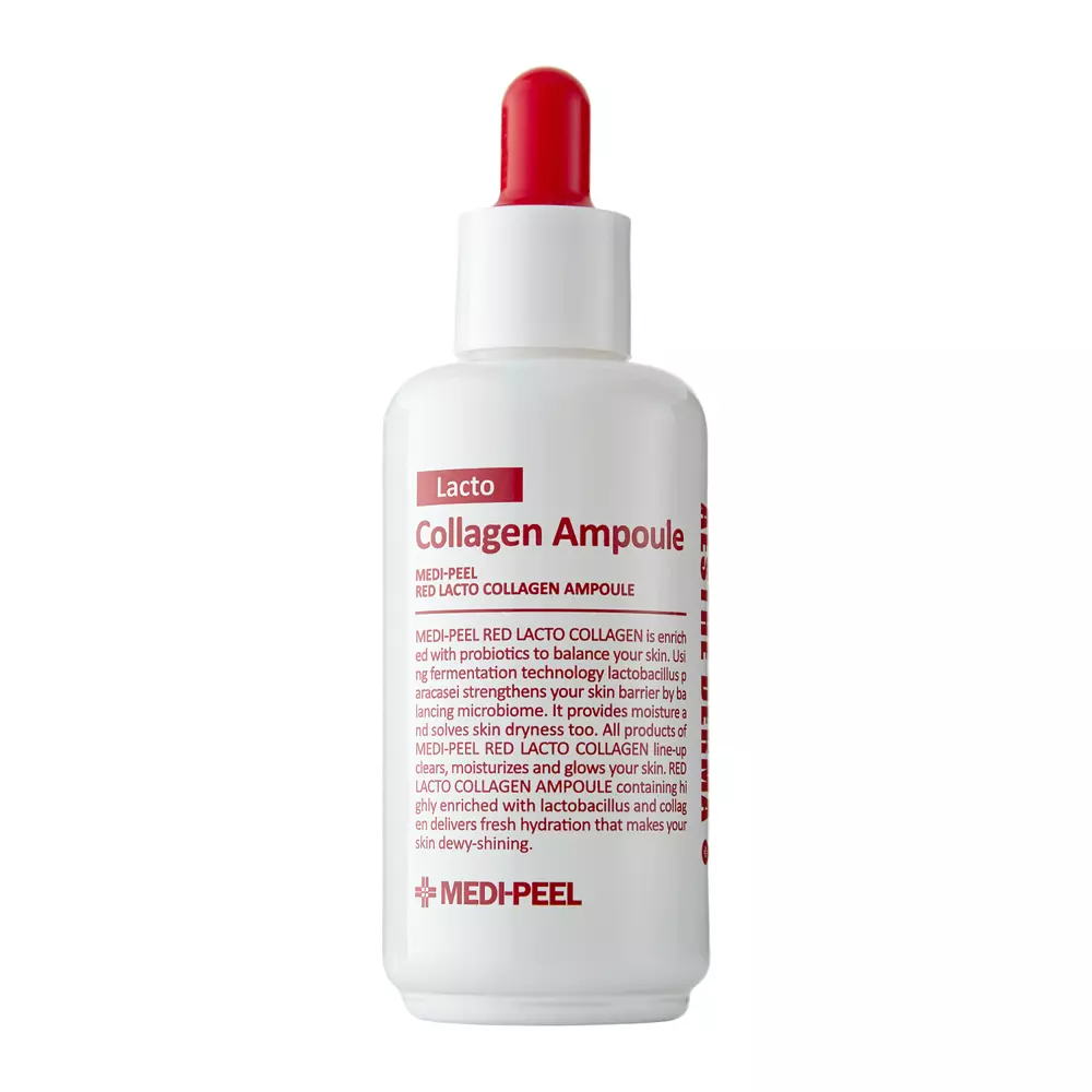 Medi-Peel - Red Lacto Collagen Ampoule - Kollagen-Ampulle mit Milchsäurestäbchen - 70ml