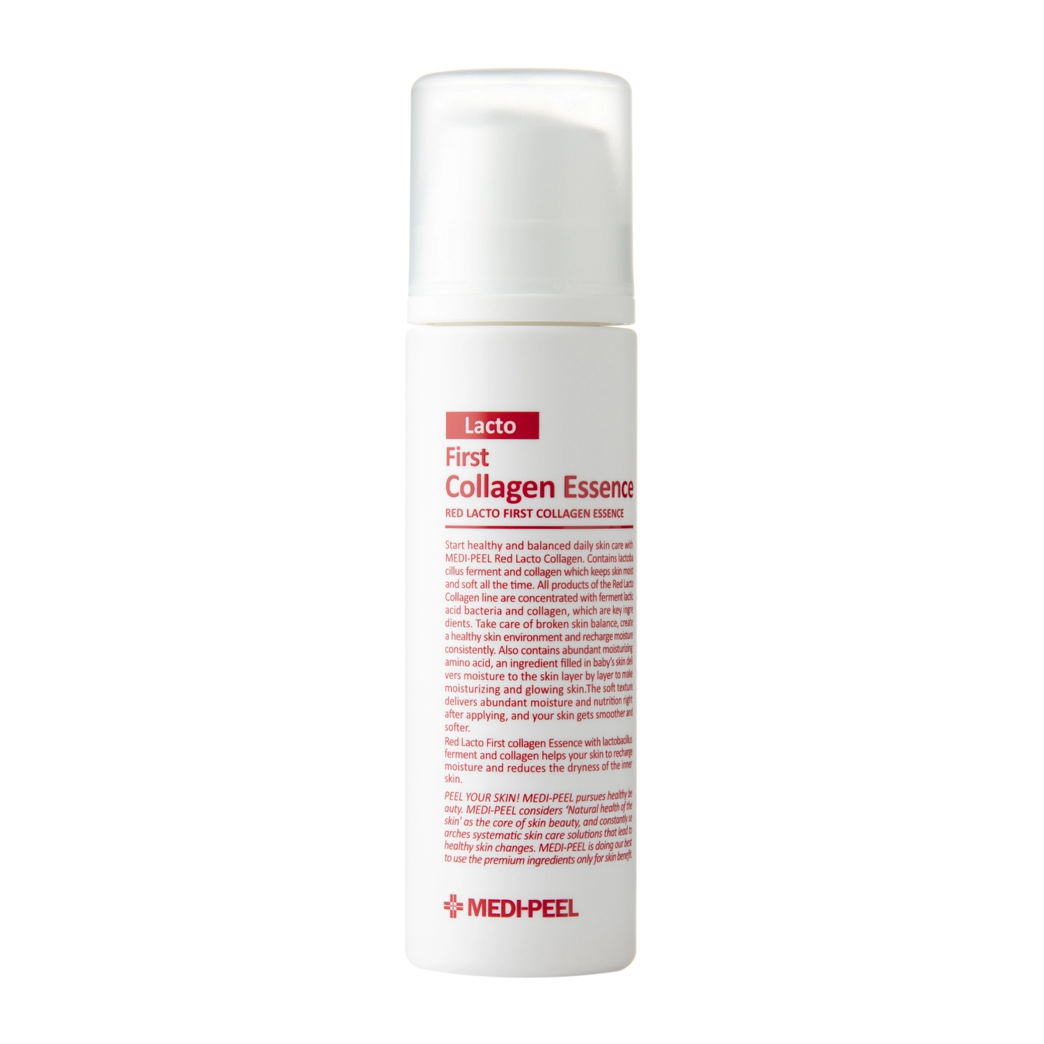 Medi-Peel - Red Lacto First Collagen Essence - Feuchtigkeitsspendende Kollagen-Essenz - 140ml