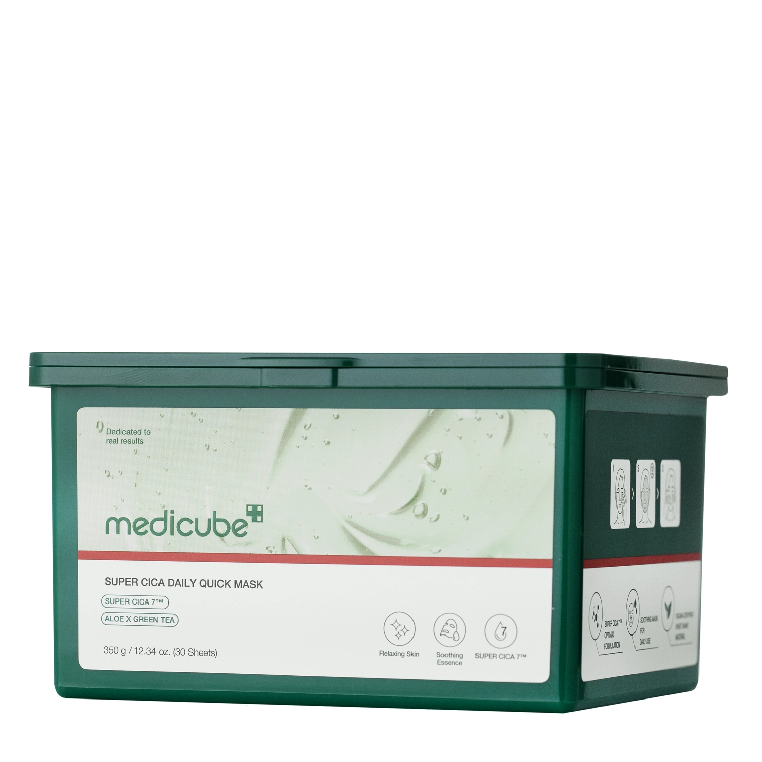 Medicube - Super Cica Daily Quick Mask - Set mit lindernden Tuchmasken - 30pcs/300g