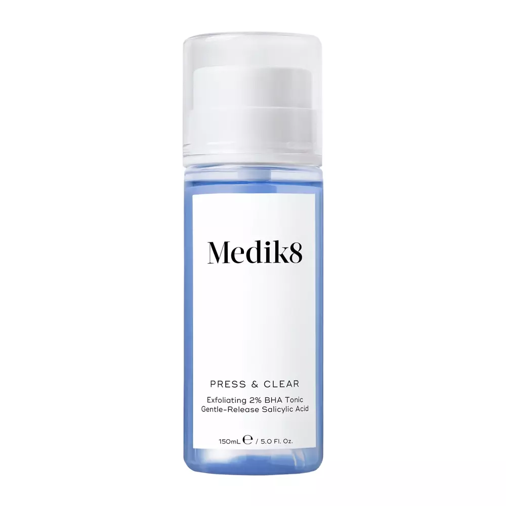Medik8 - Press&Clear Exfoliating 2% BHA Toner - Peeling Gesichtswasser mit Salicylsäure - 150ml
