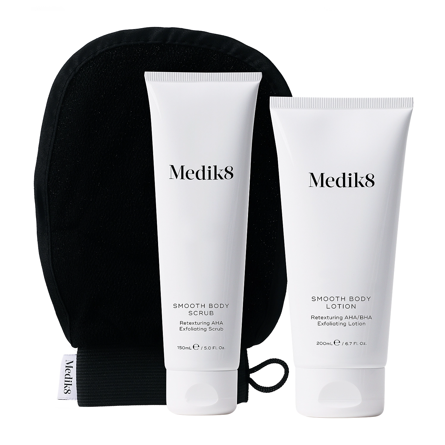 Medik8 - Smooth Body Exfoliating Kit - Revitalisierendes Set für trockene Haut - 150 ml | 200 ml