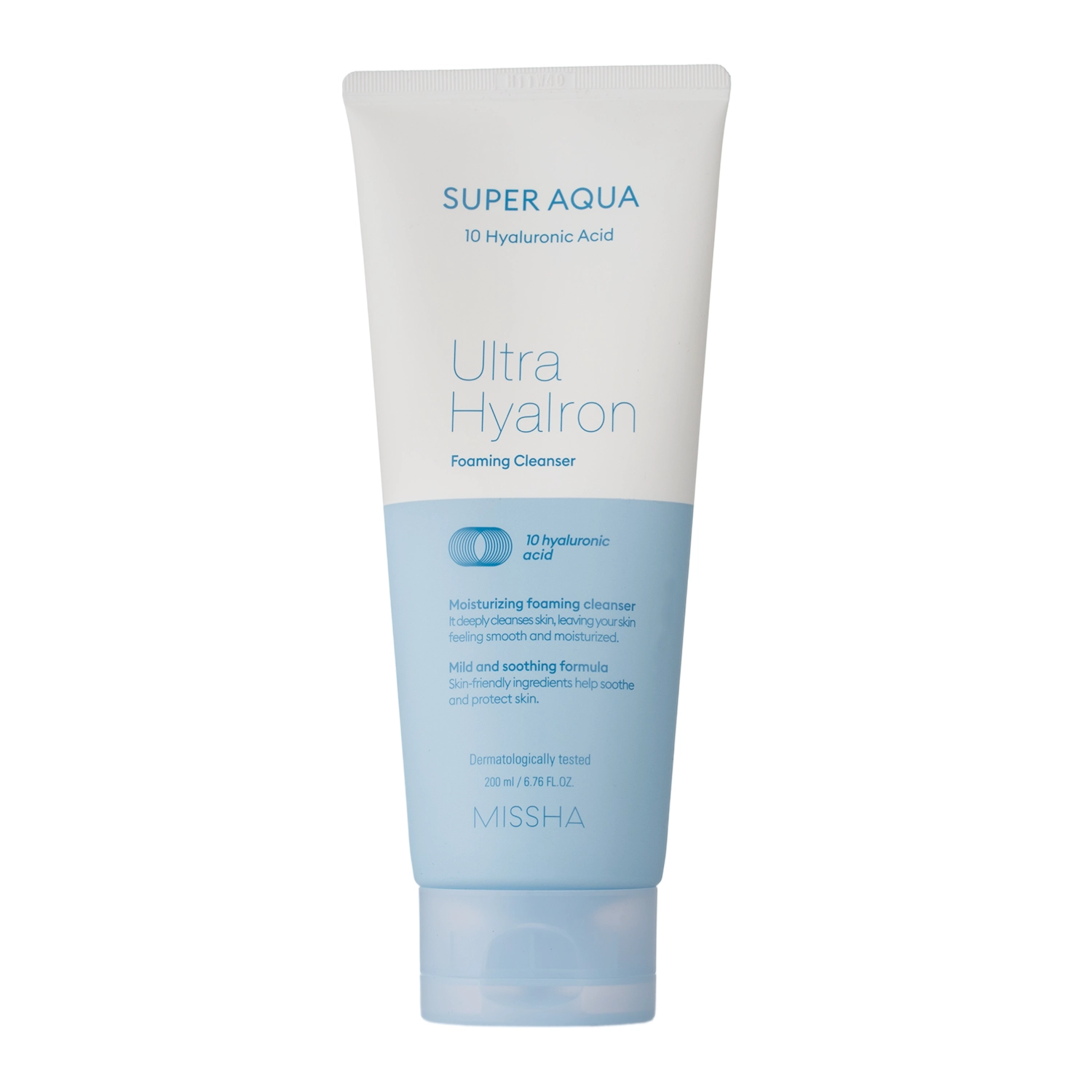 Missha - Super Aqua Ultra Hyalron Cleansing Foam - Feuchtigkeitsspendender Reinigungsschaum - 200ml