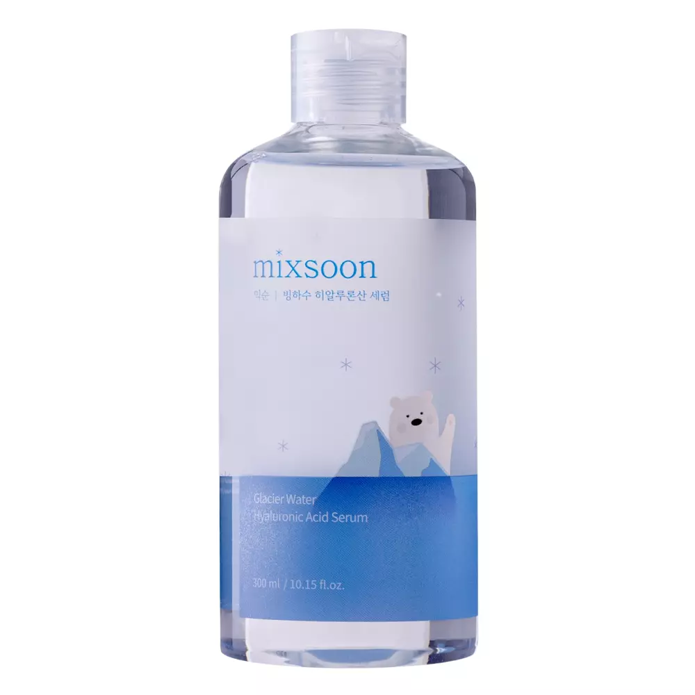 Mixsoon - Glacier Water Hyaluronic Acid Serum - Hyaluronsäure und Gletscherwasser Serum - 300ml