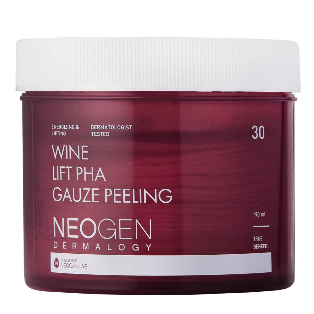 Neogen - Wine Lift PHA Gauze Peeling - Anti-Aging Pads mit Säuren und Trauben - 30pcs/190ml