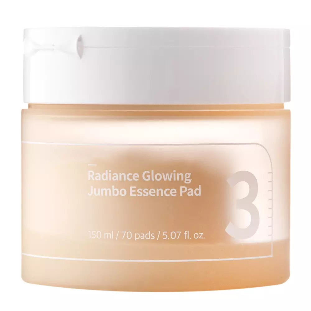 Numbuzin - No.3 Radiance Glowing Jumbo Essence Pad - Aufhellende Gesichtspads - 70pcs.