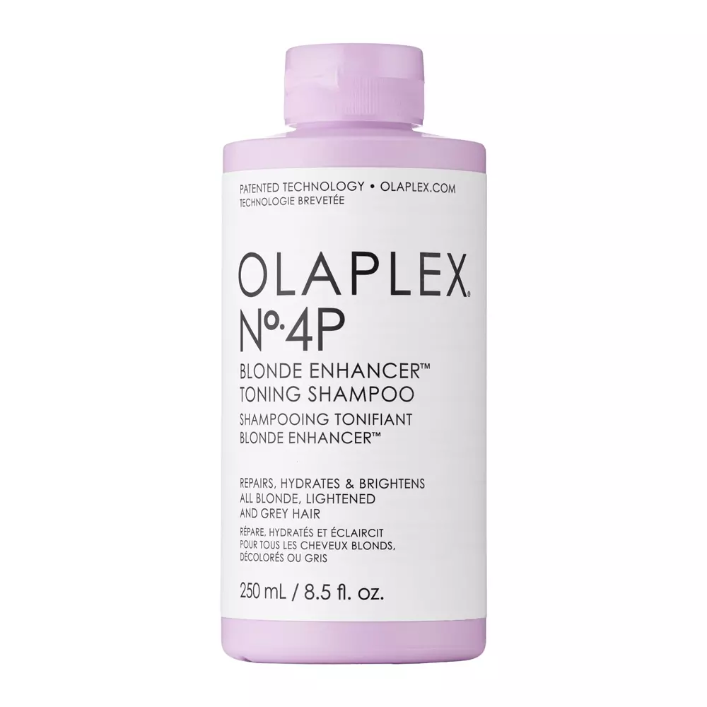 Olaplex - No. 4P Blonde Enhancer Toning Shampoo - Violettes Haarshampoo für blondes Haar - 250ml