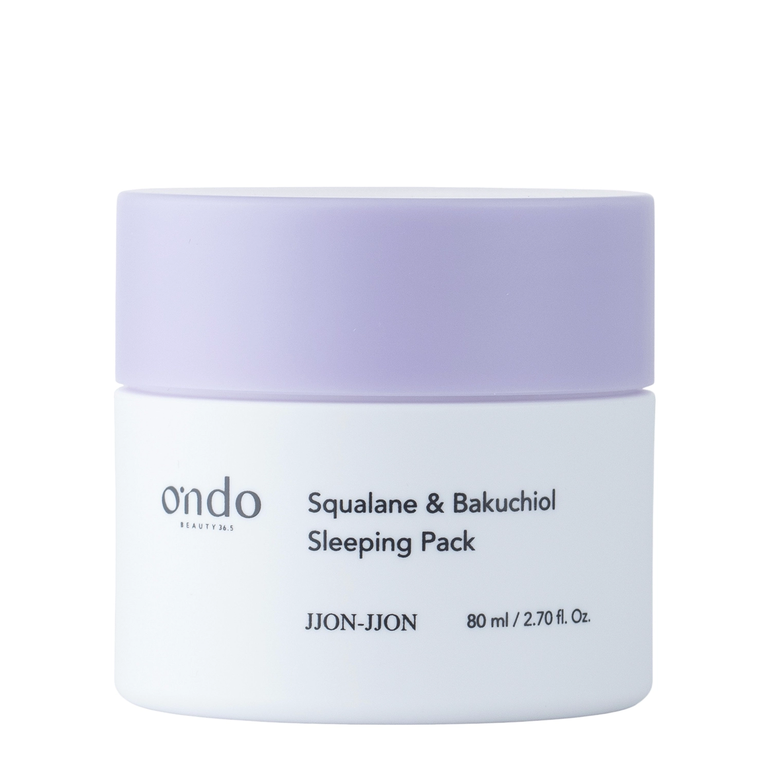 Ondo Beauty 36.5 - Squalane Bakuchiol Sleeping Pack Jjon Jjon - Feuchtigkeitsspendende Nacht-Gesichtsmaske - 80ml