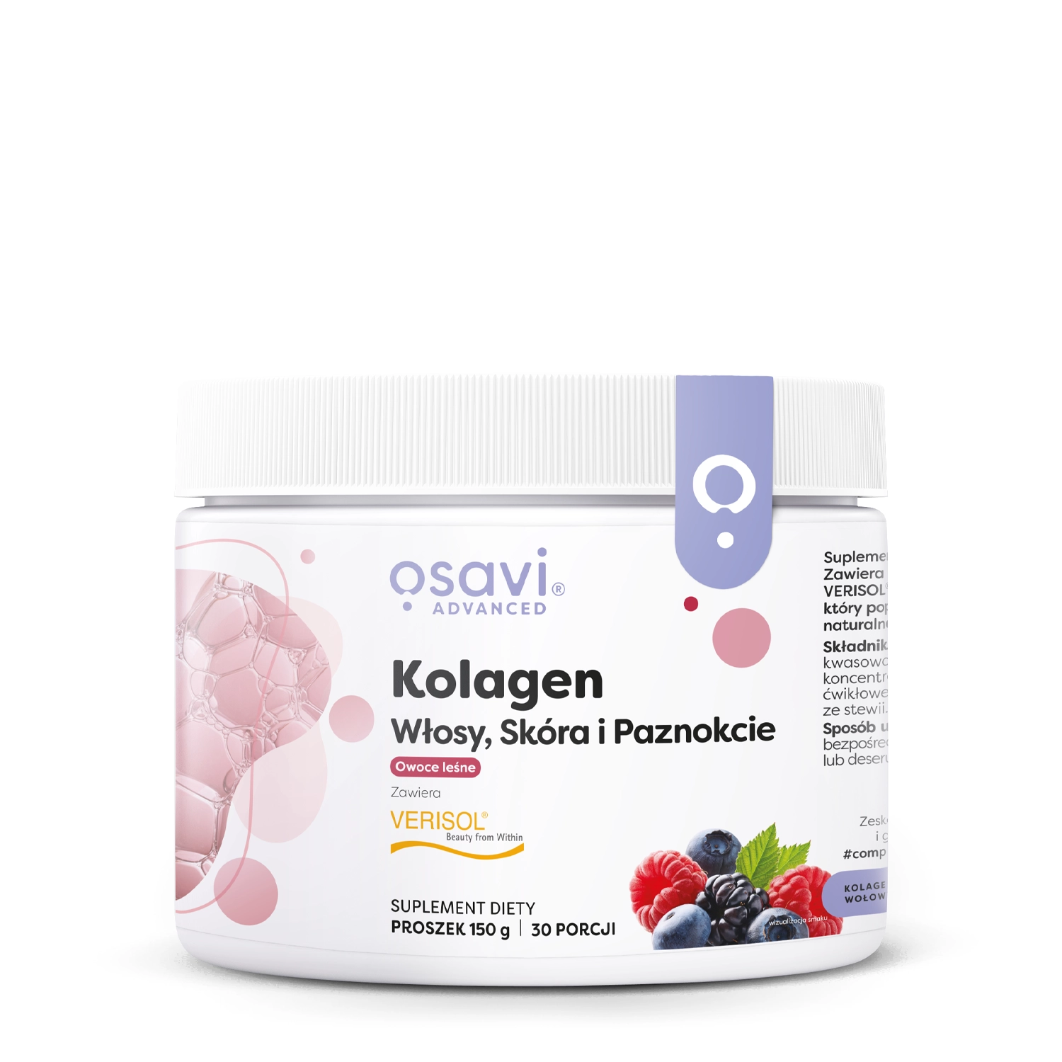 Osavi - Kollagen für Haare, Haut und Nägel - Kollagen-Pulver - Waldfrüchte - 150g