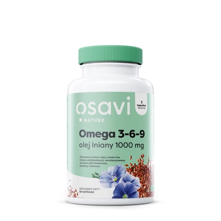 Osavi - Omega 3-6-9 Leinsamenöl 1000mg - 120 Weichkapseln